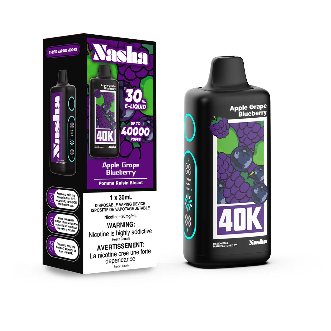 Nasha 40K Apple Grape Blueberry 