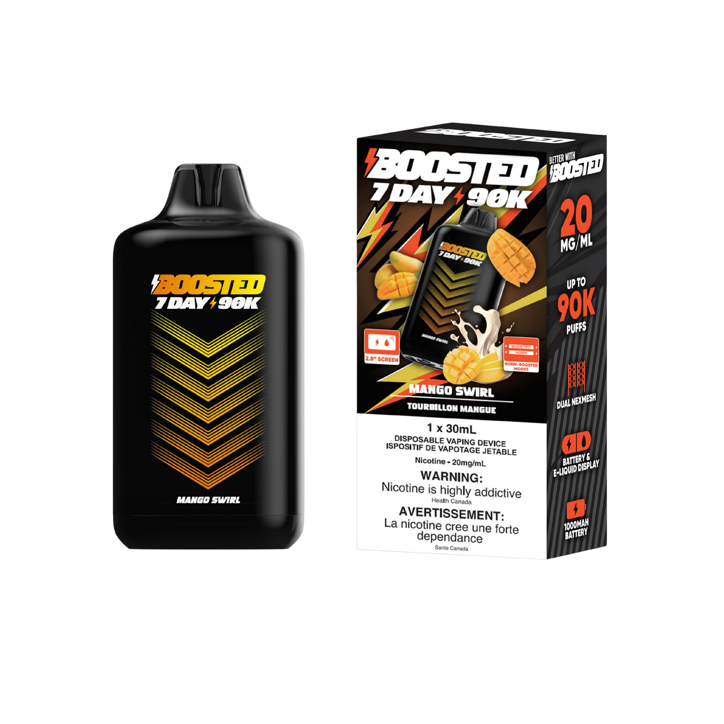 BOOSTED 90K PUFFS 30mL [AB] (4 Pcs Carton)