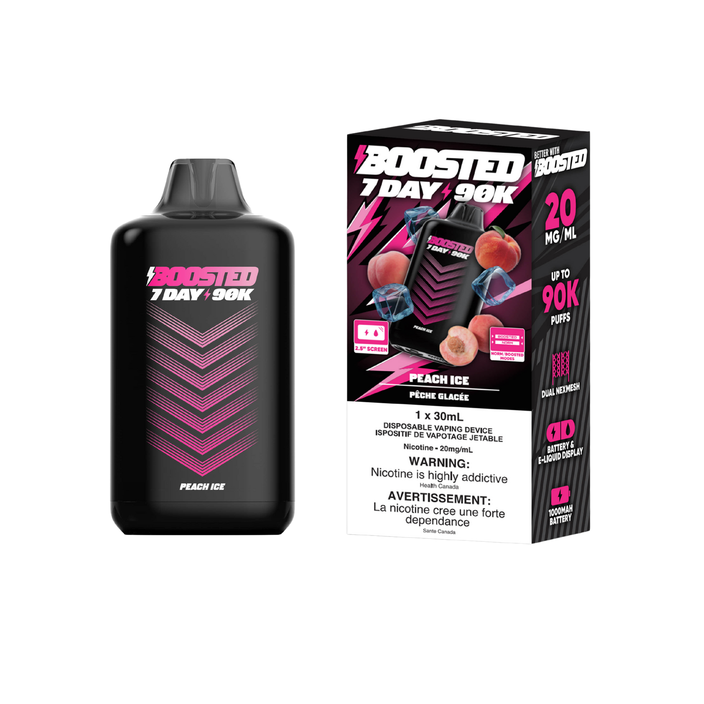 BOOSTED 90K PUFFS 30mL [AB] (4 Pcs Carton)