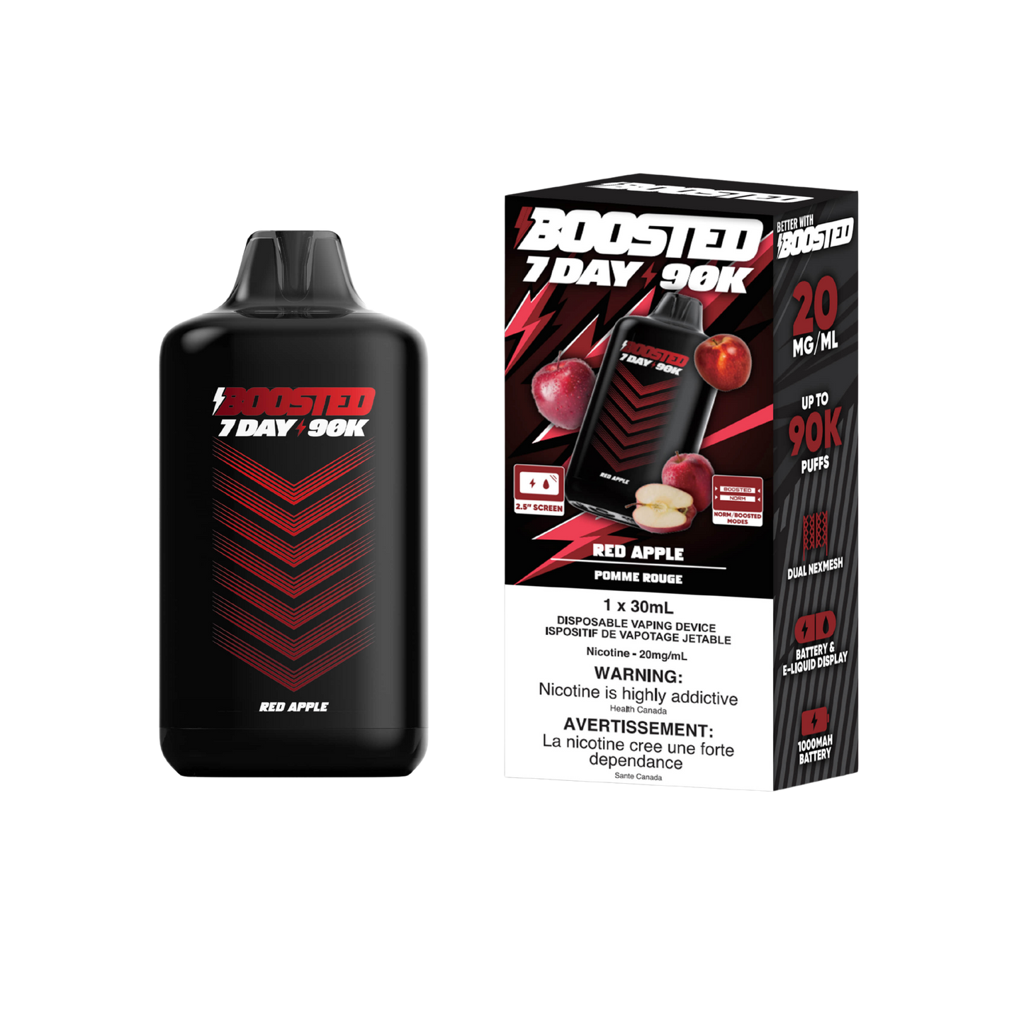 BOOSTED 90K PUFFS 30mL [AB] (4 Pcs Carton)