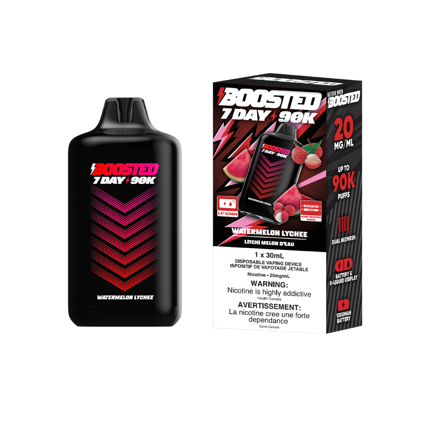 BOOSTED 90K PUFFS 30mL [AB] (4 Pcs Carton)